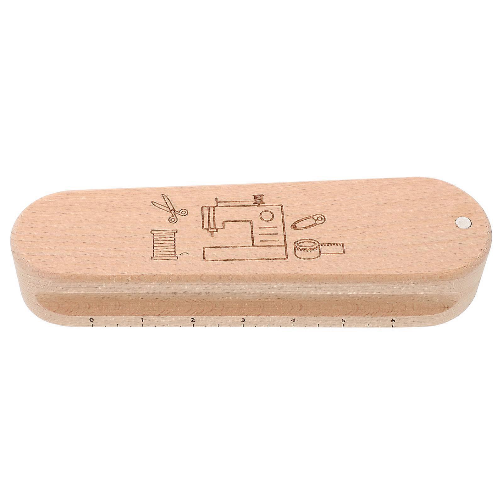 Wooden Clapper For Sewing Projects With Rectangular Shape And Precision Measurement Feature, 1Pcs