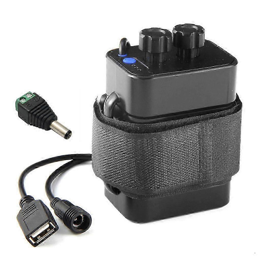 12V Waterproof Battery for Case Box with USB Interface Support 6x 18650 Battery