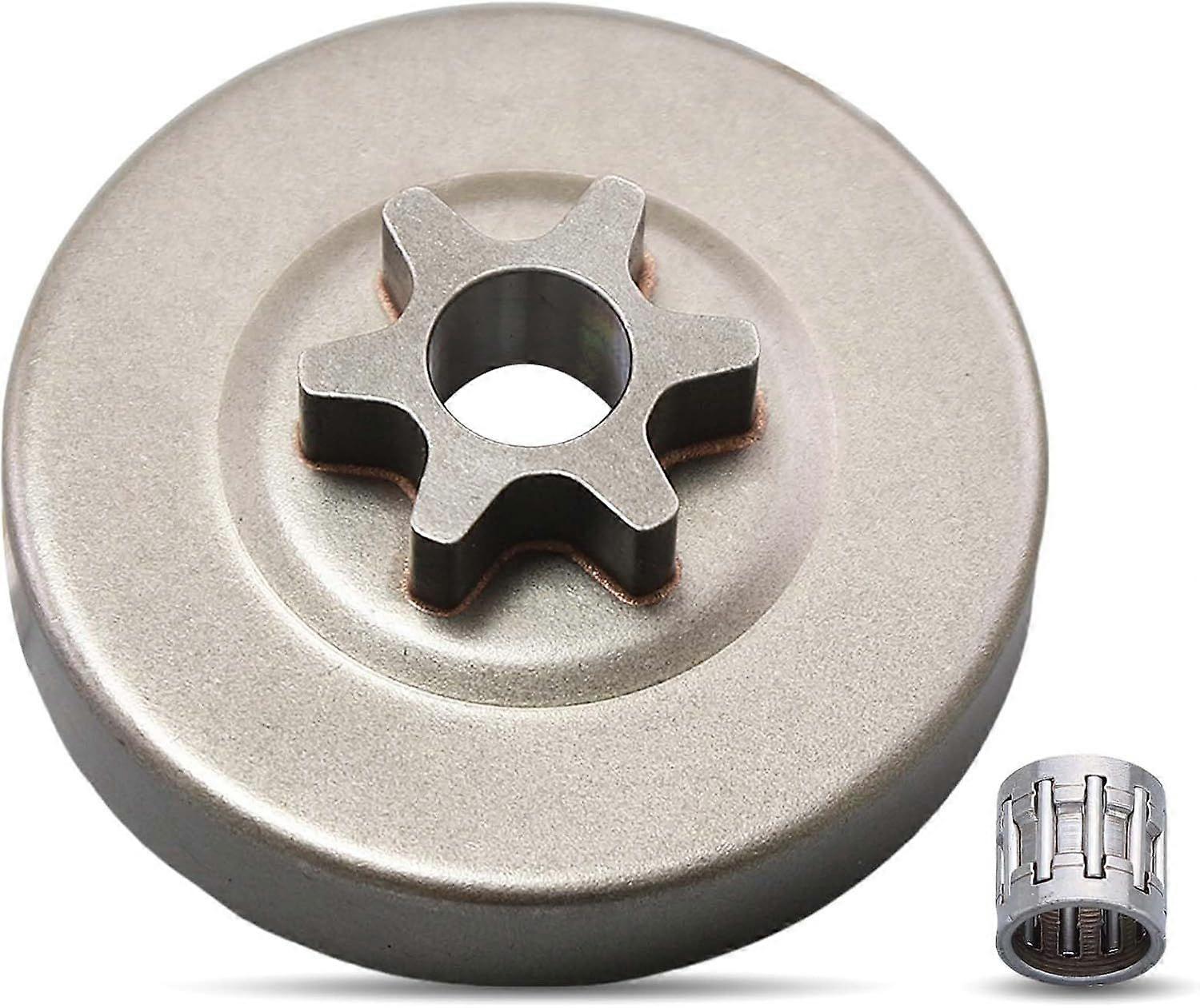 3/8" 6T Sprocket Clutch Drum for Stihl MS192 MS192C MS192T MS192TC MS193 MS193C MS193T MS193TC MS194 MS194T Chainsaw with Needle Bearing Replace 1137 