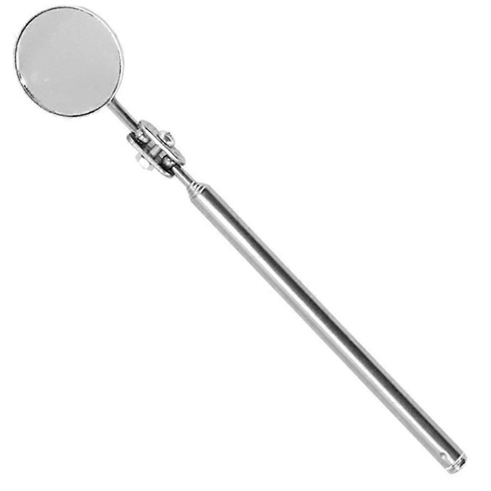 Telescopic Inspection Mirror - Portable Round Car Inspection Tool With Extendable Angled Shaft Handheld