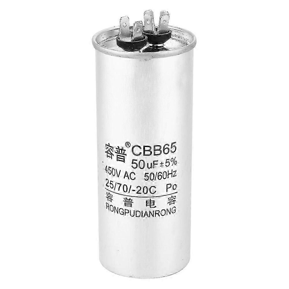 Motor de partida com capacitor CBB65 450V 50UF Capacitor eletrolítico homopolar para ar condicionado