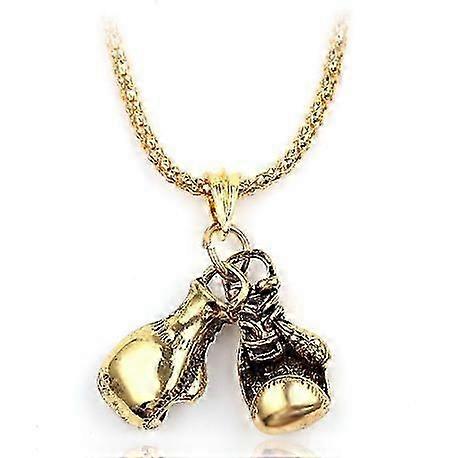 CollierStallone Gants de boxe Collier Double Pendentif Gants de Boxe