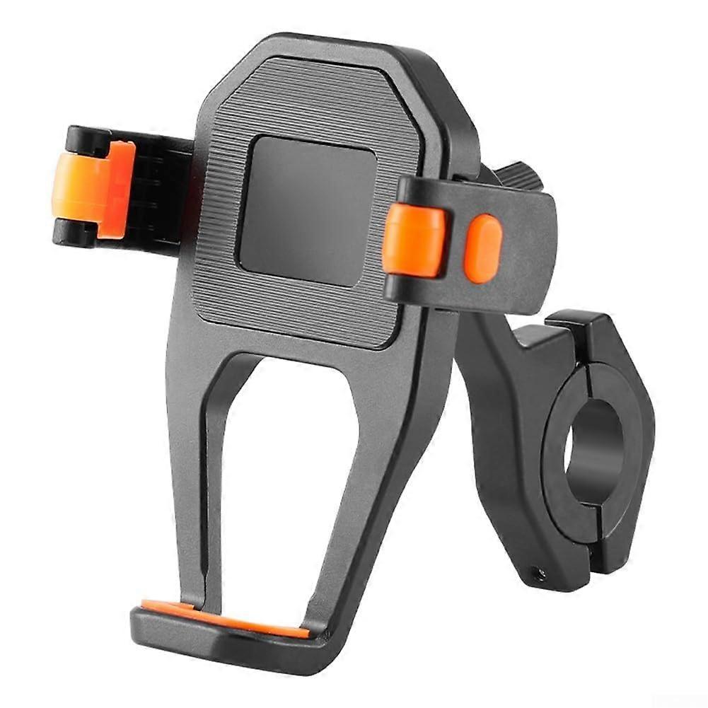 Motorcycle Handlebar Phone Holder 360 Degree Adjustable Aluminum Design Handlebar Mount For Secure Navigation Black