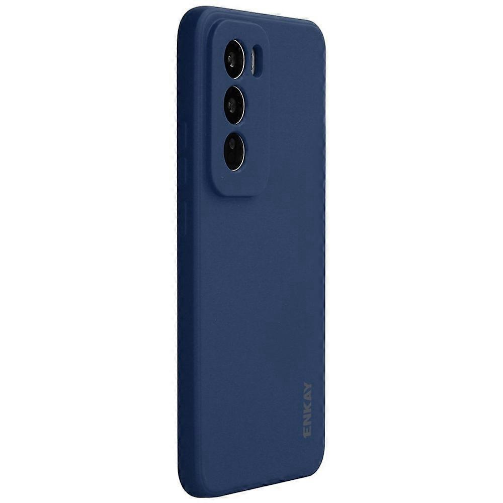 ENKAY HAT PRINCE Compatible For Oppo Reno12 Pro 5G (Global) Case Straight Edge Liquid Silicone Phone Cover