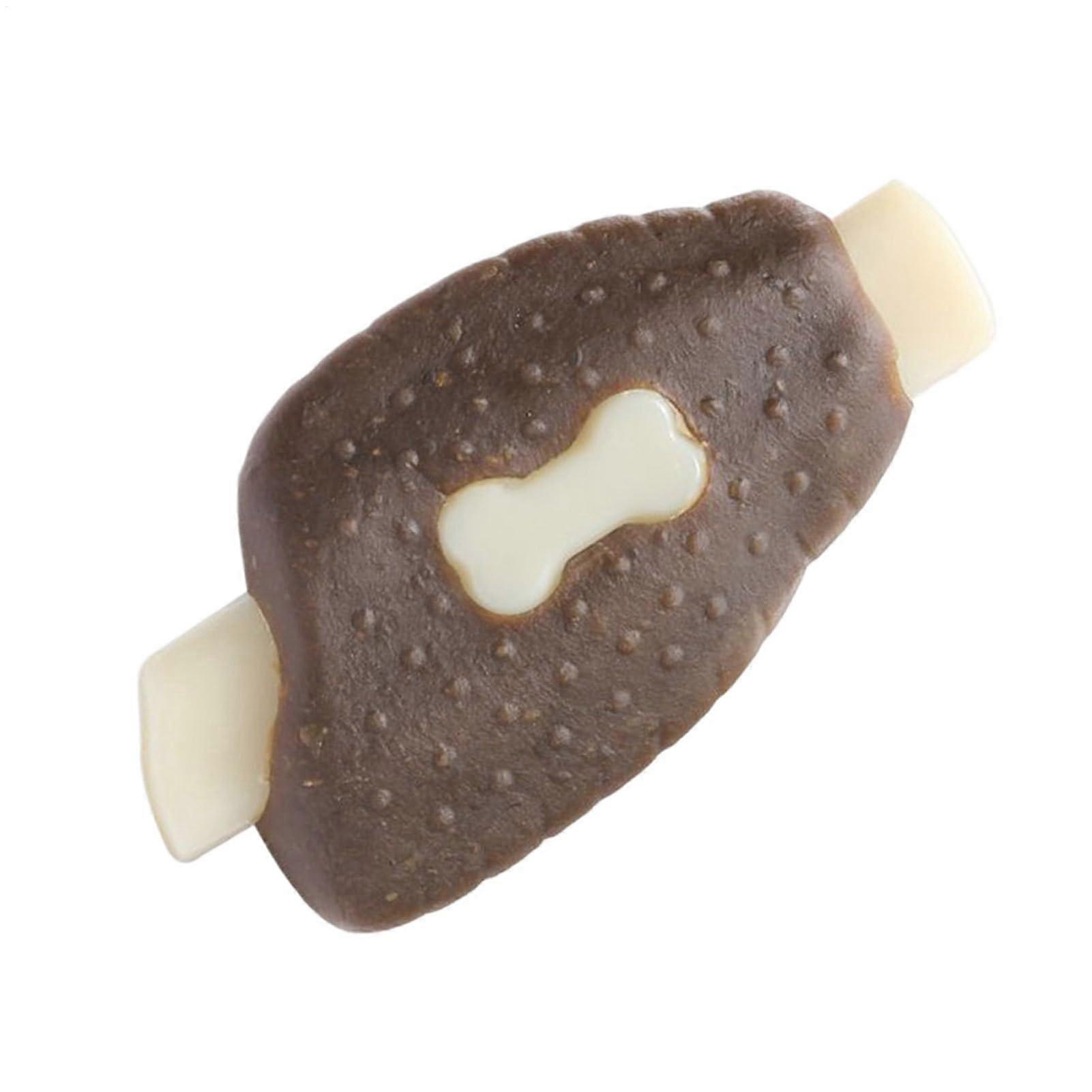 Dog Chew Toys for Aggressive Chewers, Bite-Resistant Beef Teething Toy for Indoor Outdoor Use, Durable Pet Supplies