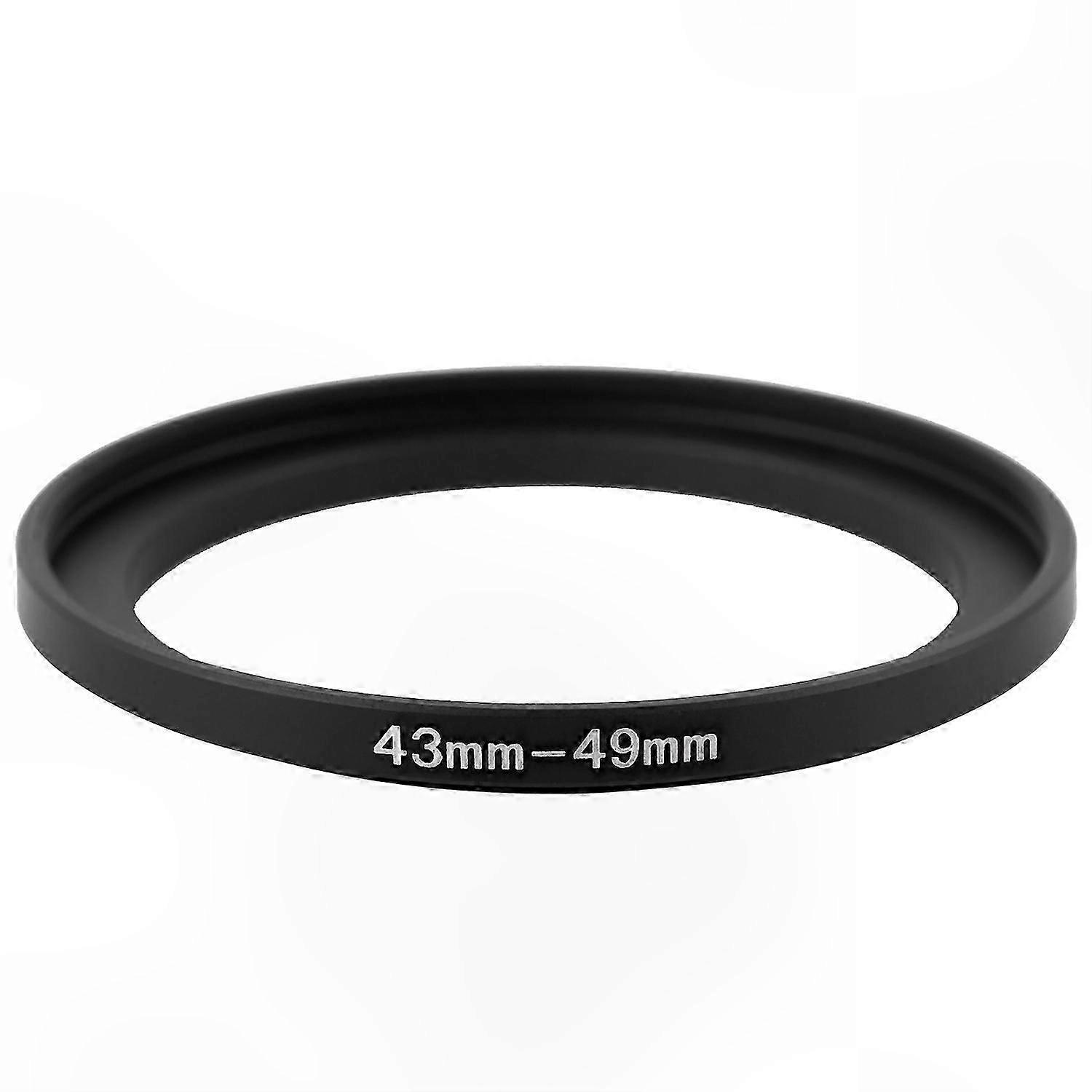 Camera Filter Adapter Ring - 43mm to 49mm Step-Up Metal Accessory for Lenses