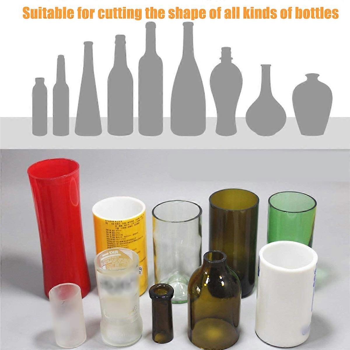 Upgrade Glass Bottle Cutter Bottle Cutting DIY Machine for Cutting Wine Beer Liquor Whiskey Alcohol Round Bottles from Bottom to Neck with Scale