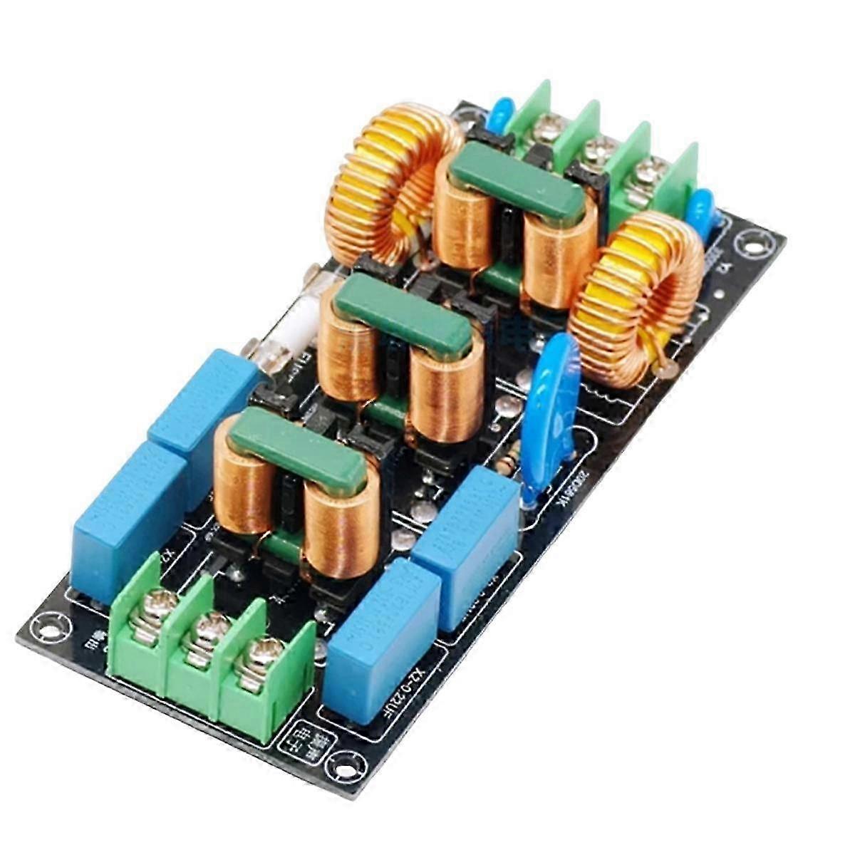 Four-Level Audio AC Power Supply with EMI Filter - 110V/220V, Differential Mode, Common Mode, EMC Safety Rules, FCC Certified, 8A