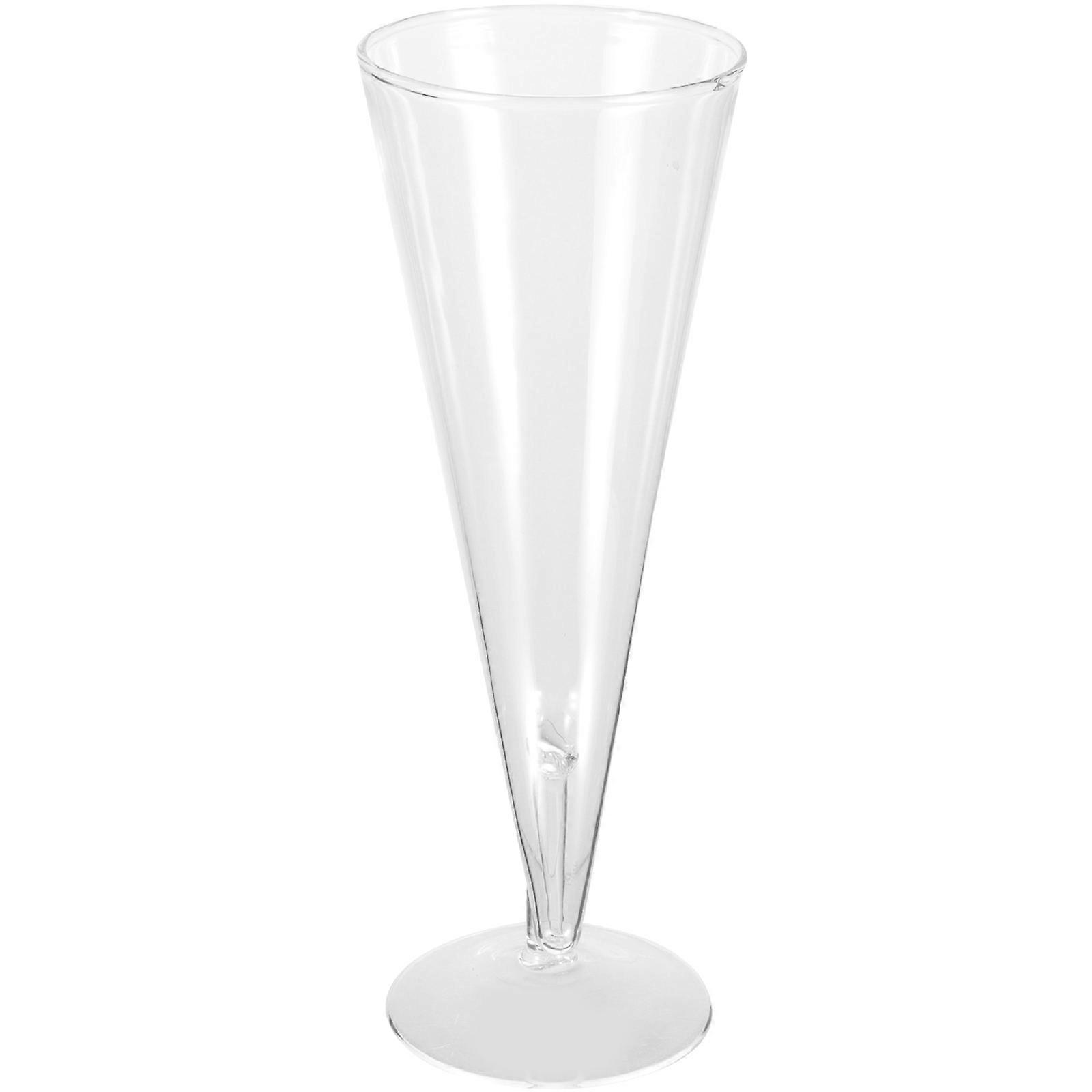 Drinking Horn Mug Bar Transparent Glass Material Drinking 1Pcs