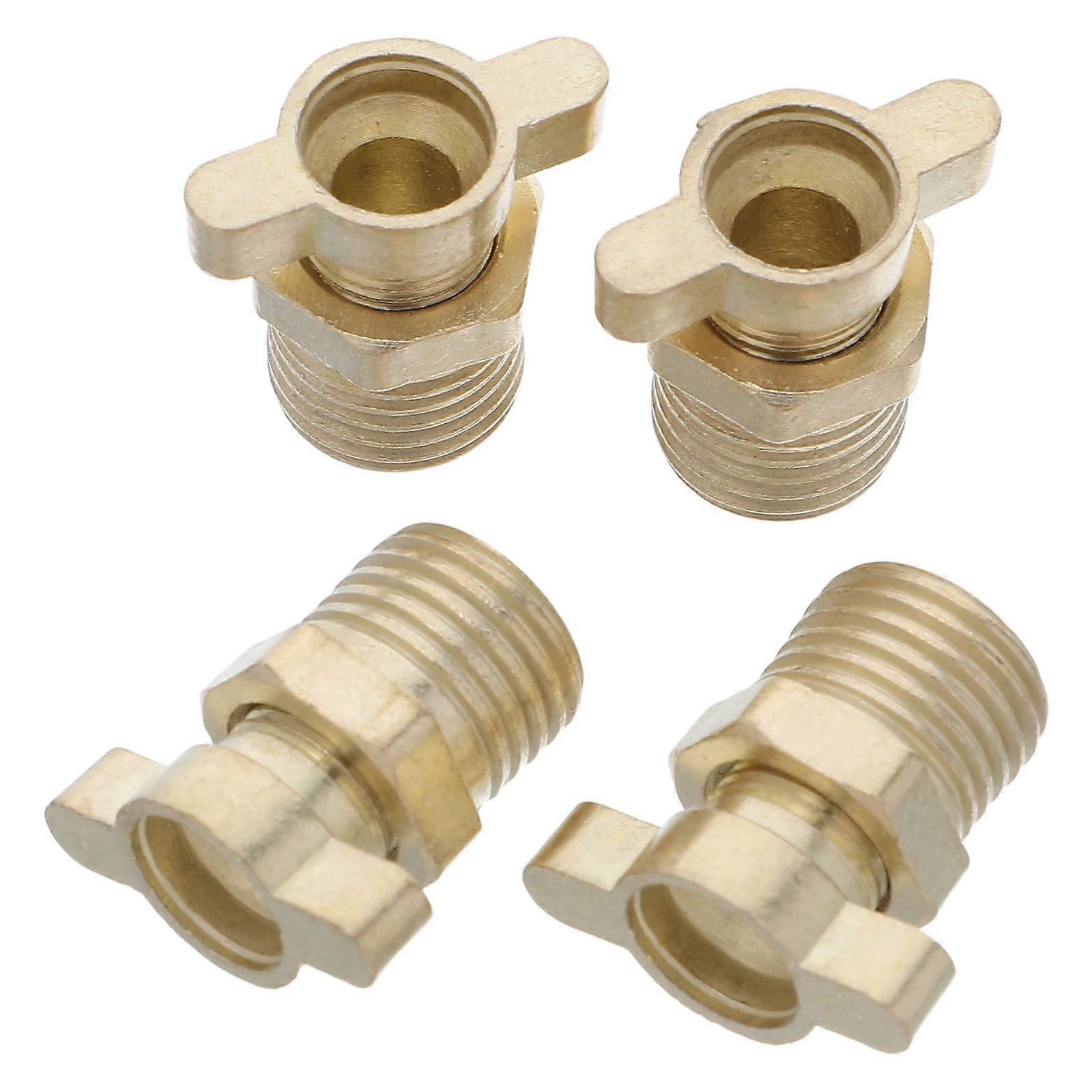 Check Valve 4Pcs Air Compressor Drain Valve Zinc Alloy Ergonomic Handle Noise Sensitive Environments Noise Reduction