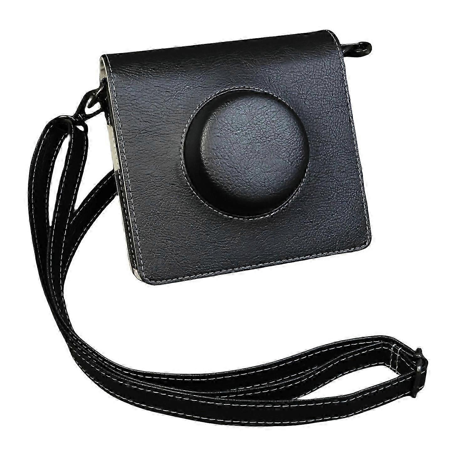 D2A For Fujifilm Instax Wide Evo Camera Case Portable PU Leather m7i Protective Cover with Shoulder