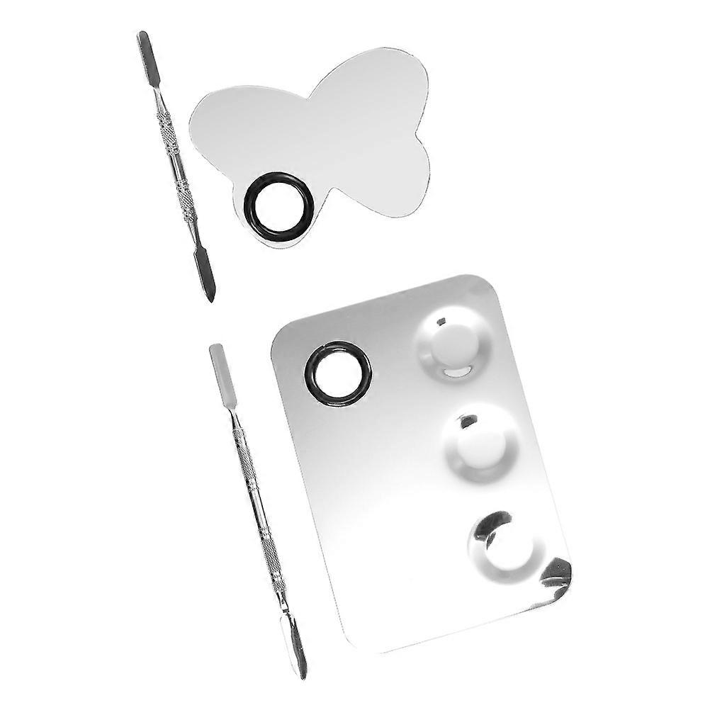 2 Sets of Makeup Cosmetic with Stainless Steel Nail Art Spatulas