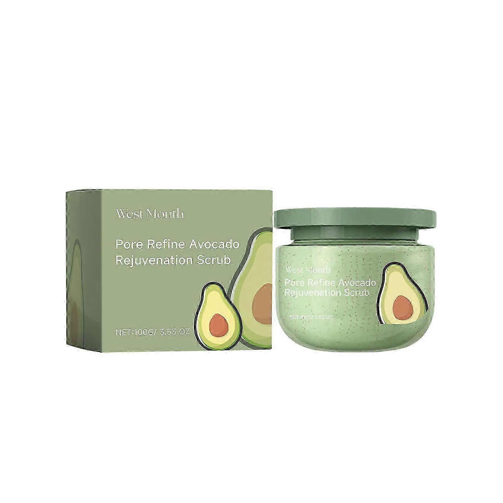 West&Montreal Avocado Ice Cream Scrub Moisturizing, Hydrating, Cleansing, and Exfoliating Body Scrub