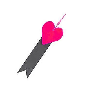 Easy Installation Love Heart Ribbon Night Cycling Safety Pendant Bike Fashion Decoration Bike Reflective Warning Strips Multicolor