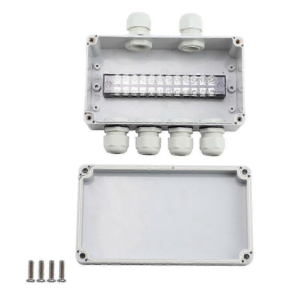 Ip66 Waterproof Junction Box 2 In 4 Out Waterproof Electrical Box For Diameter 4-8 Mm Wire