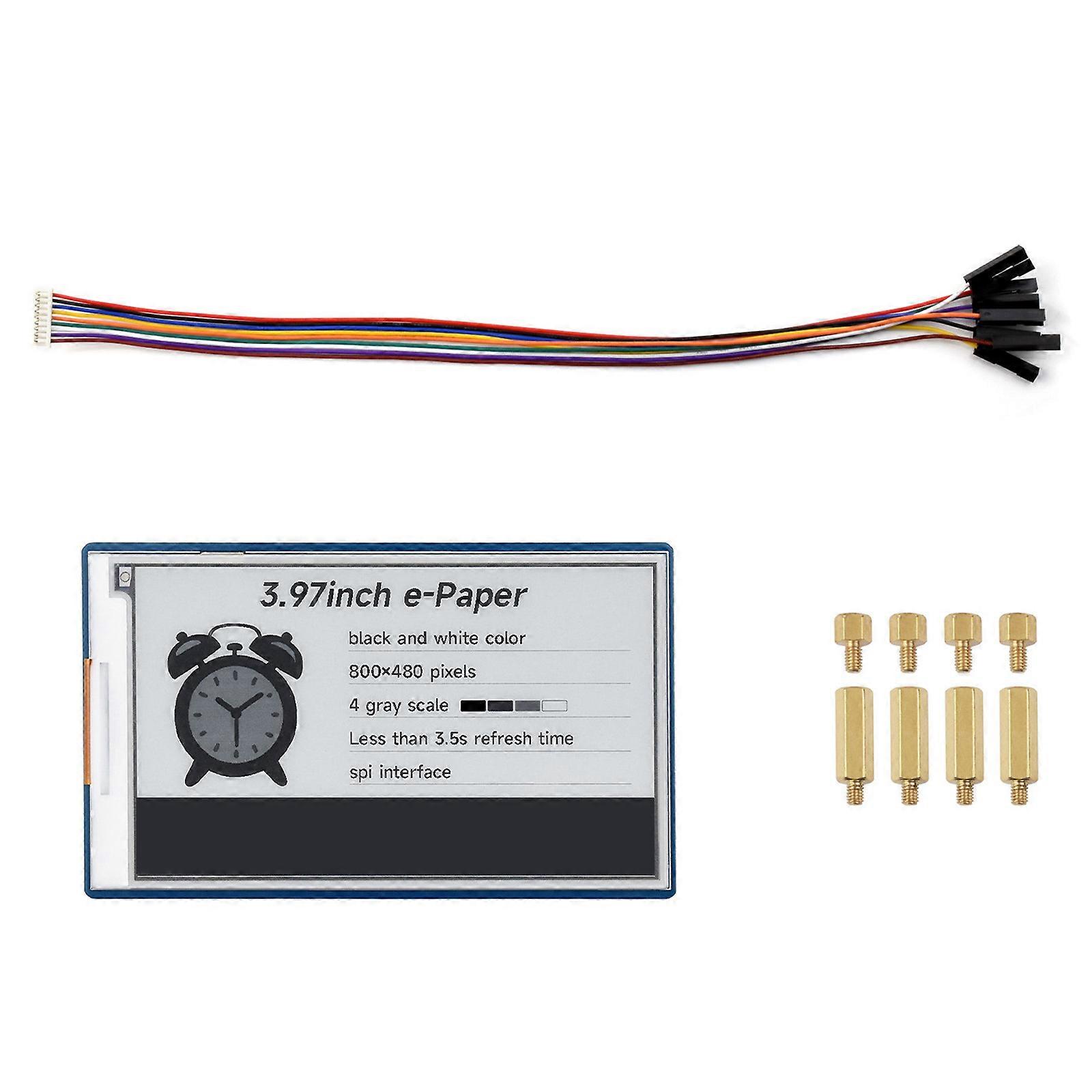 3.97inch E Paper Ink Display Module 4 Gray Scale For RPi With Low Power Consumption For Industrial Instrument Multicolor