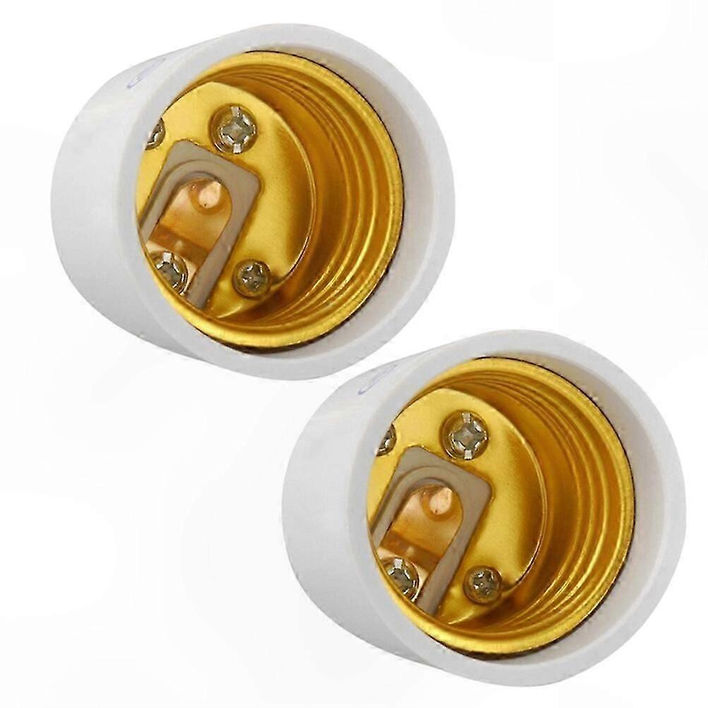 2-Pack GU10 to E27/E26 Base Adapter Converter for Medium Screw Lamp Sockets