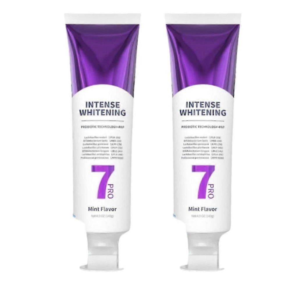 1/2/3x 7-Pro Intensive Toothpaste,Upgrade Natural Whitening Mint for Deep Stain Remover