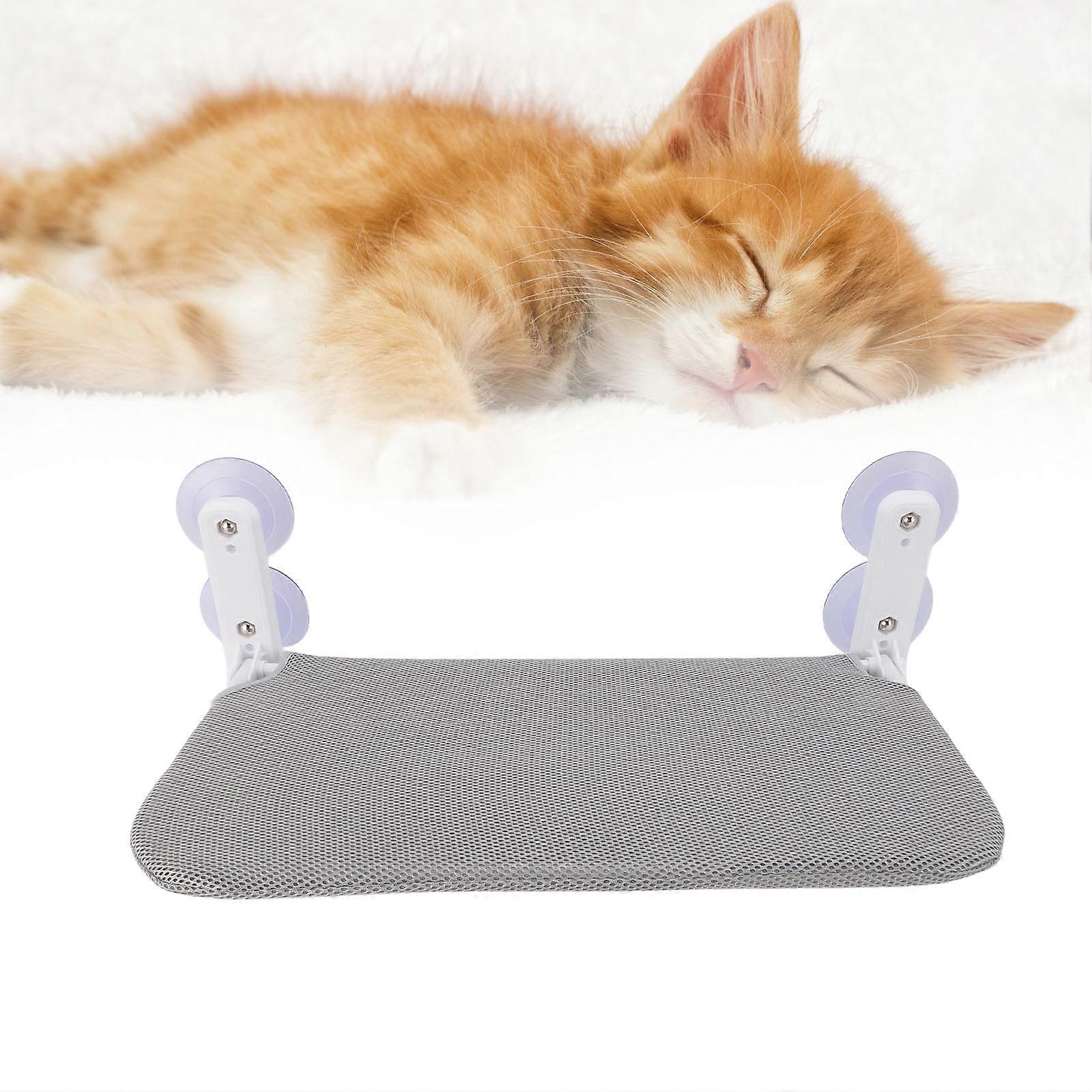 Cordless Large Cat Hammock Bed 52x30cm Gray Mesh Foldable