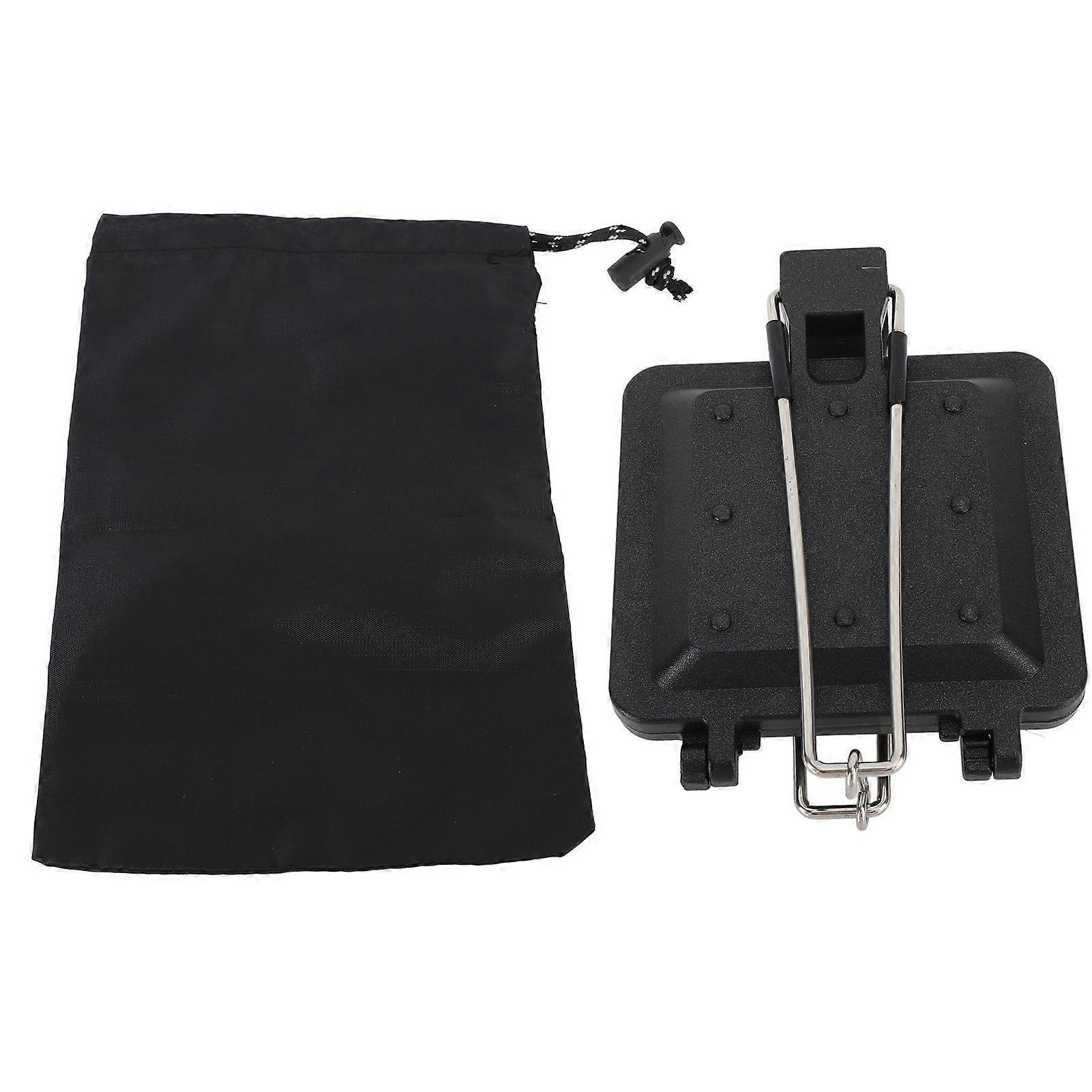 Camping Foldable Sandwich Maker Nonstick Coating Double Sided Sandwich Baking Pan Hot Sandwich Toaster for Outdoor