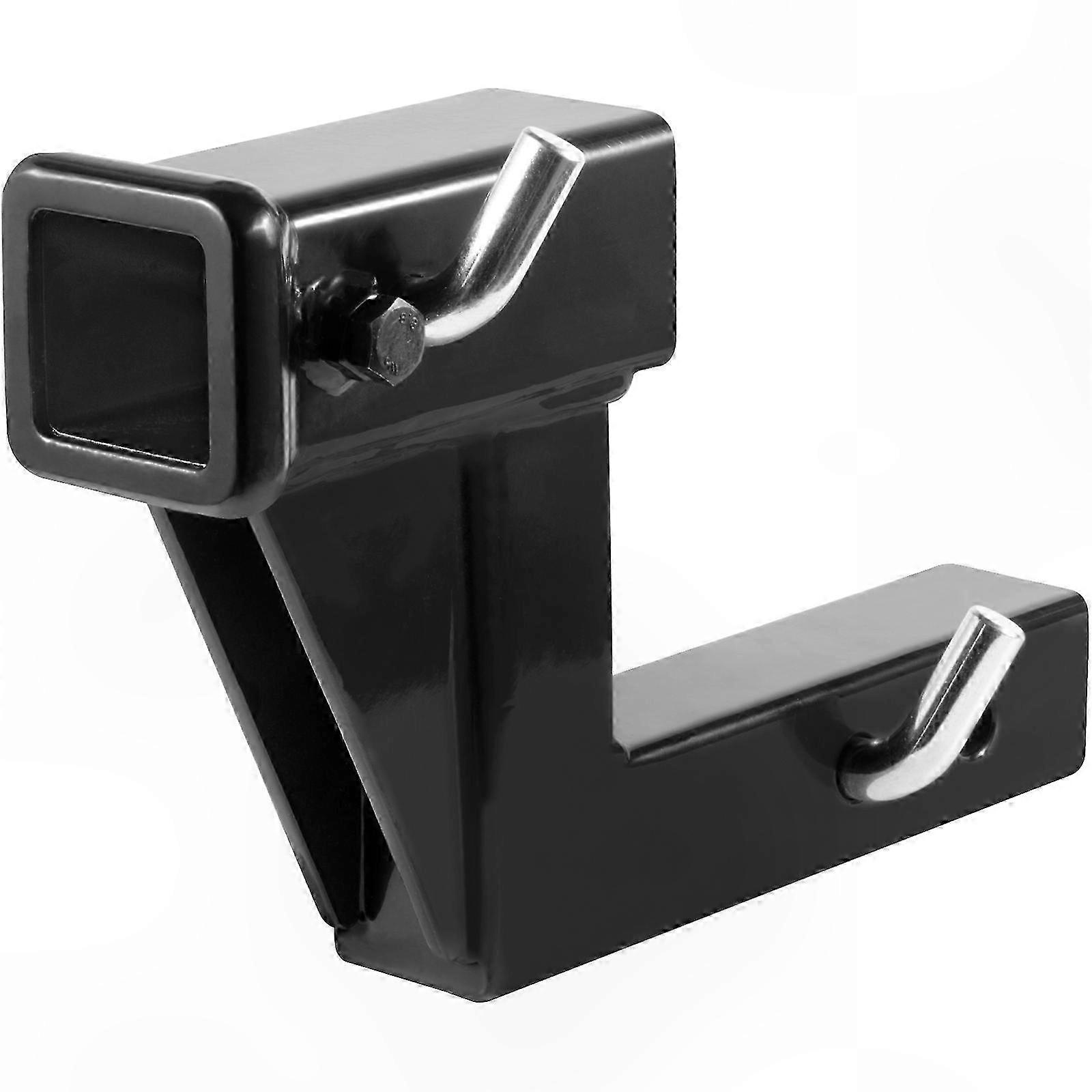 Heavy-Duty 2" Receiver Riser with 6" Rise/Drop, 9" Extension, 4000 lbs Towing Capacity, Black Hitch Pins Included