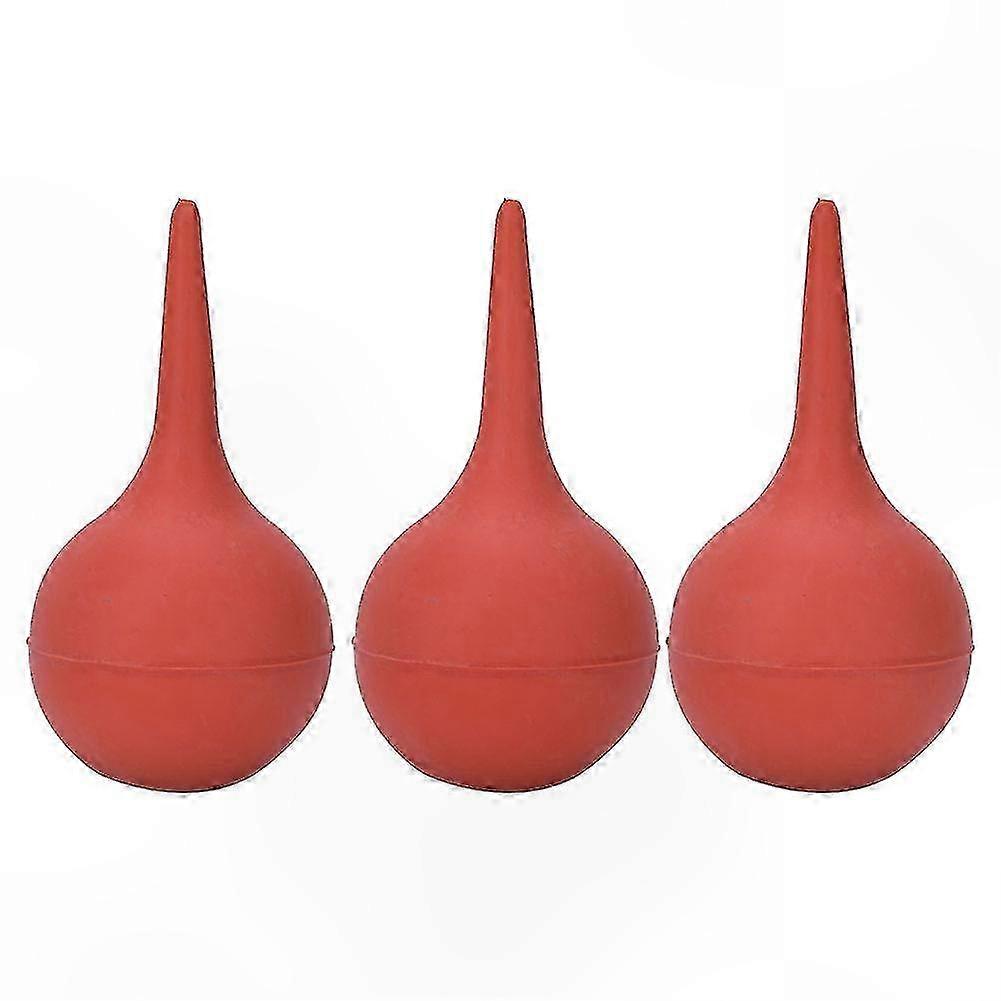 3-Pack 90ml Squeeze Bulb for Ear Cleaning and Lab Use Rubber Tool