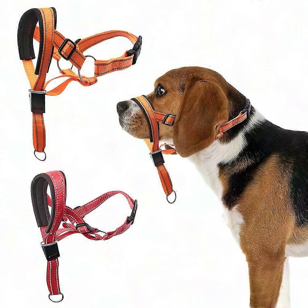 No Pull Dog Head Collar with Soft Padding - Durable Reflective Training Halter for Medium/Large Dogs Like Labrador to Stop Heavy Pulling