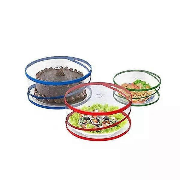 Plastic food covers, 3-piece set, multiple sizes and foldable