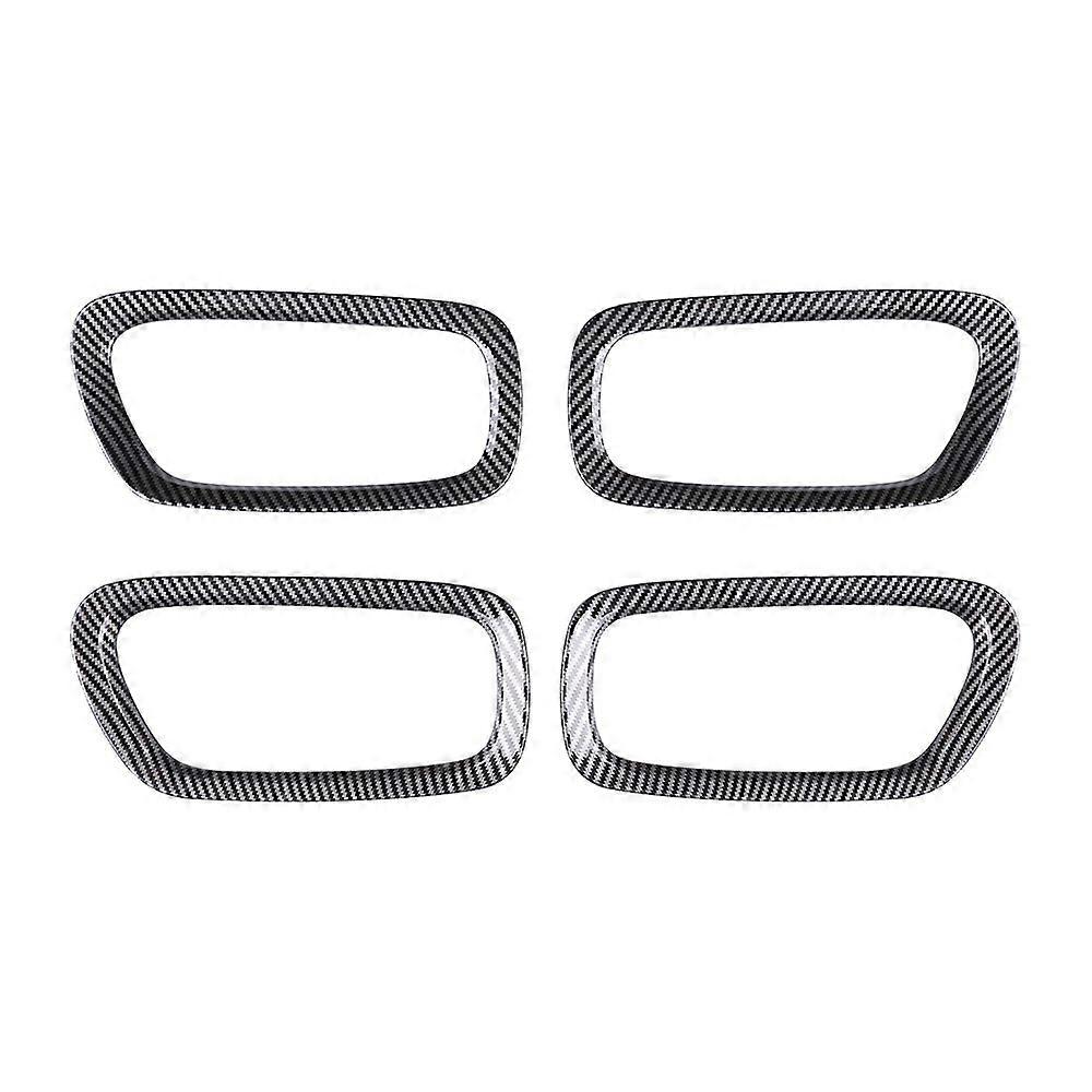 Car Interior Carbon Fiber Door Handle Frame Cover Accessories for -V Vezel 2021 2022
