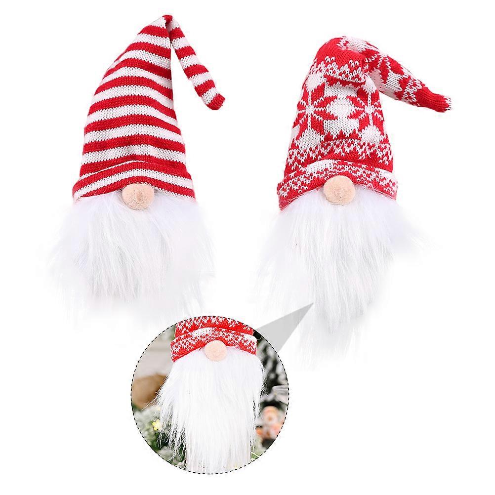 Red Cloth Christmas Cover for Decoration Use Ideal for Parties and Gifts 2pcs
