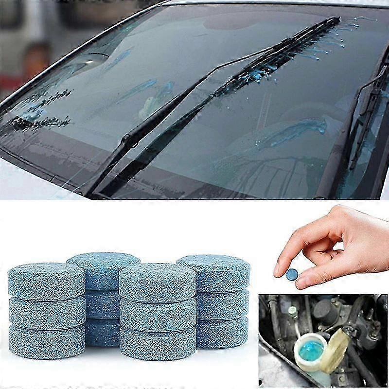 40Pcs Car Blue Windshield Washer Cleaning Solid Effervescent Tablets Accessories