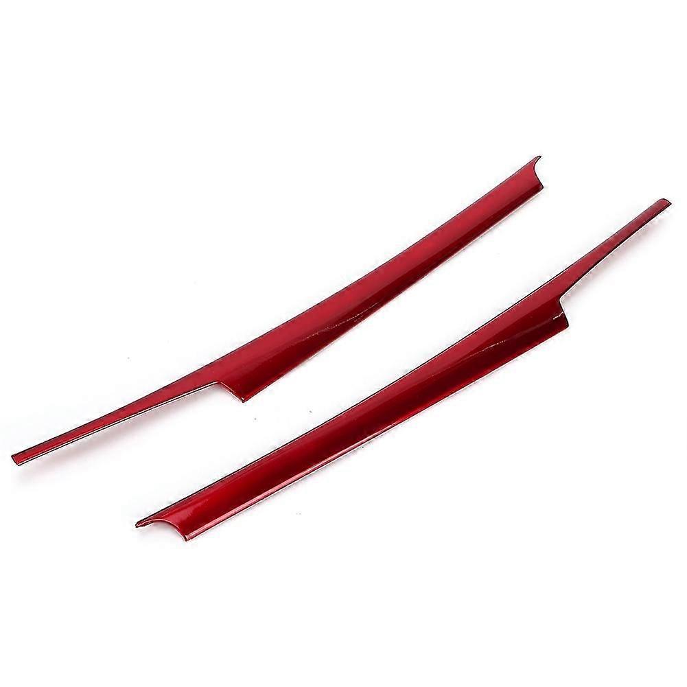 2pcs Left-Hand Drive Central Control Gear Side Strip Ornament Kit Fit Suitable for Mercedes Benz Class C 07-13 Wine Red