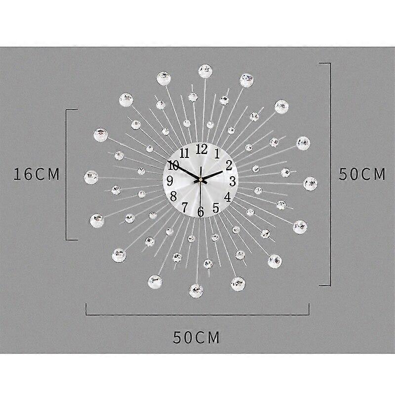 Diamond Fashion Wall Clock Wrought Iron Clock