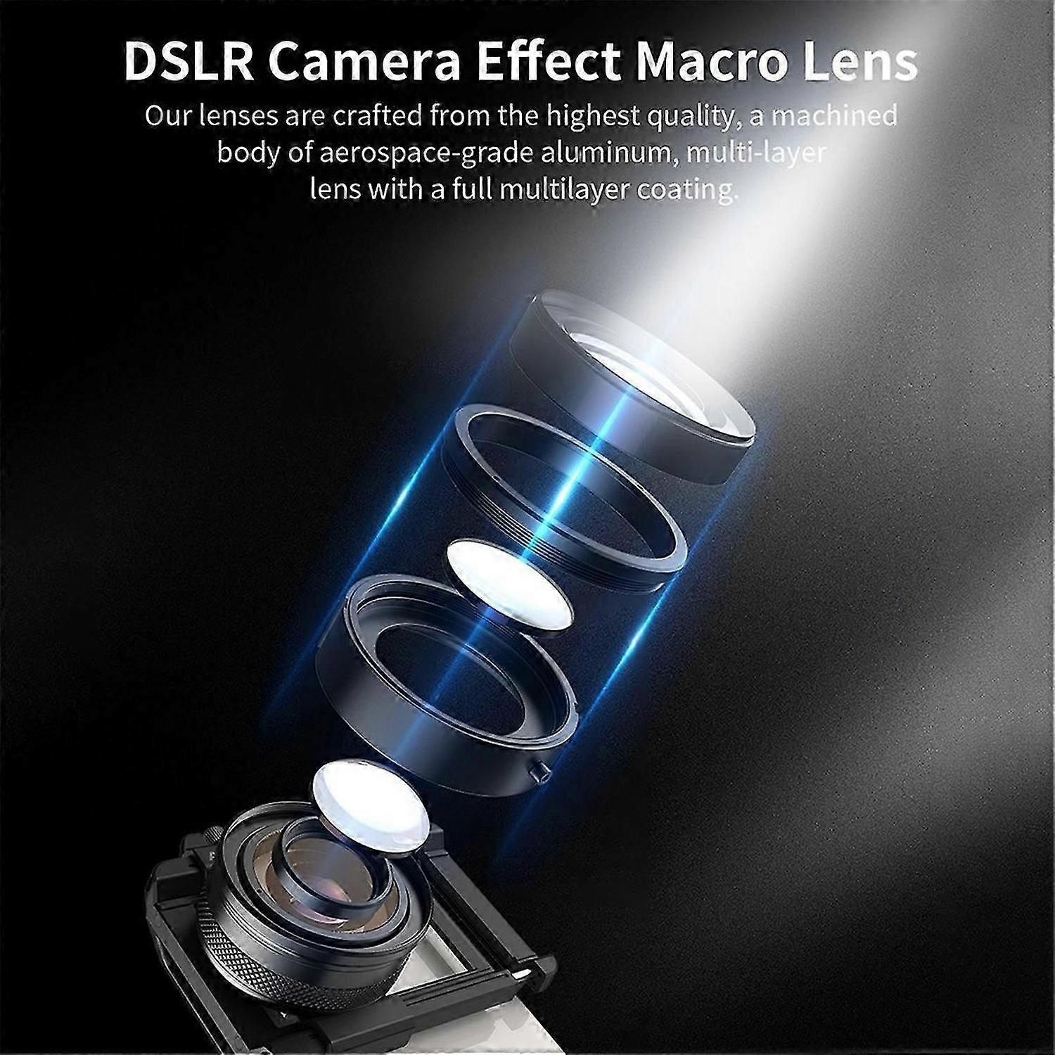 For -ZM100MM Lens Zoom Macro 20X Lens Telephoto Macro Magnifier