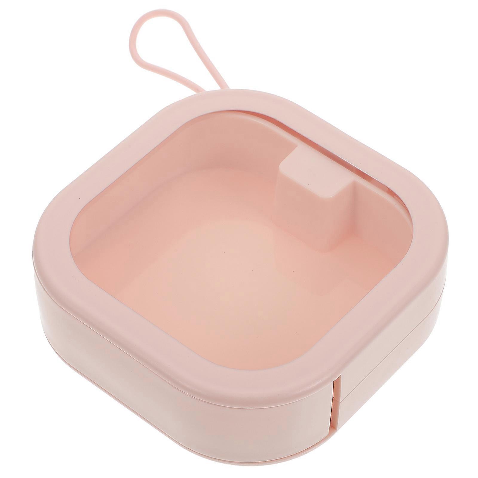 Retainer Case Pink for Storage 1Pcs Portable Fake Teeth Storage