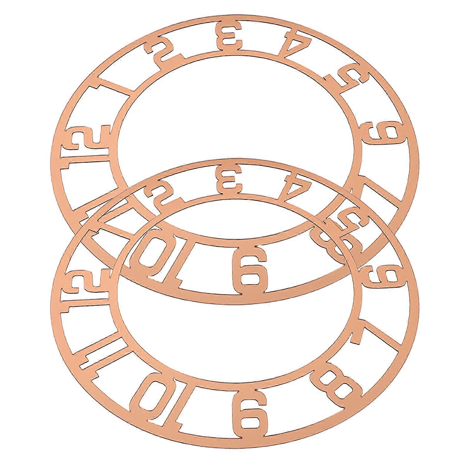 Modern Acrylic Mirror Clock Face for Wall Decoration 6Pcs Round Clock Panels