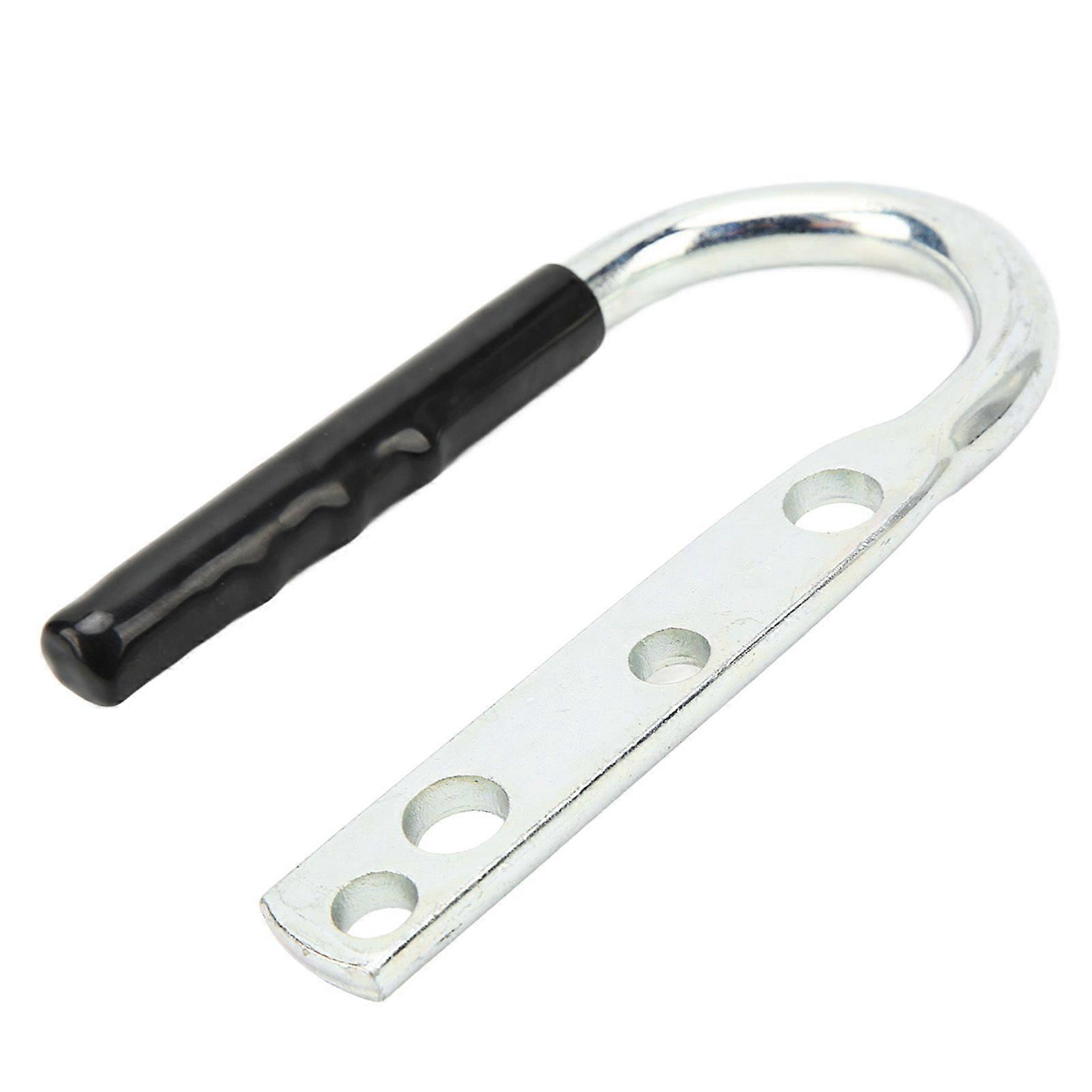 Trailer Coupler Lift Handle Galvanized Steel Rubber Tongue Handle for RV Caravan Boat