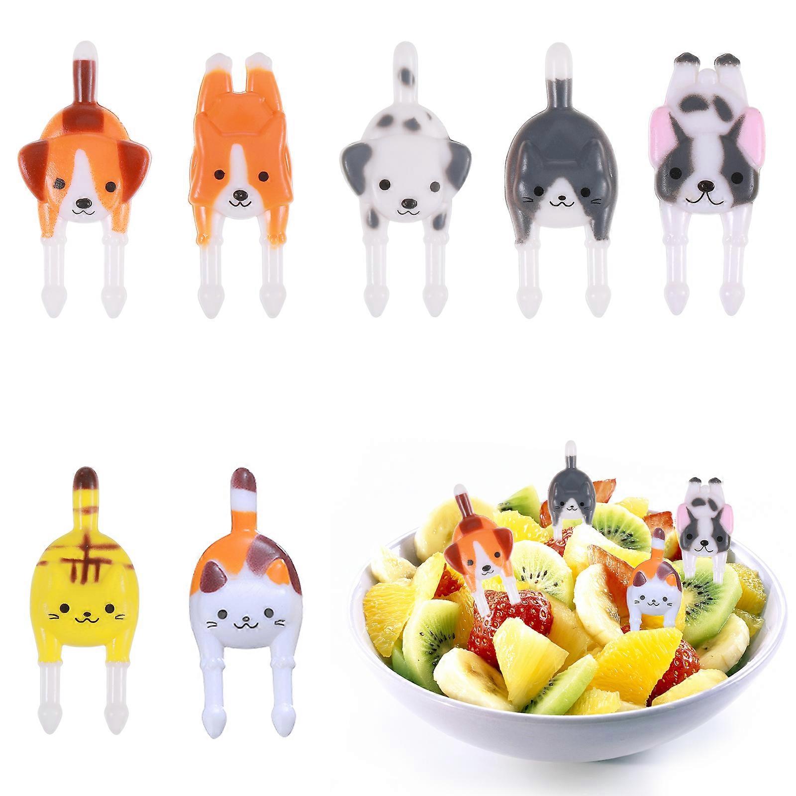 Food Picks Fruit Forks Dessert Toothpicks Plastic Tableware Kitchen Tool