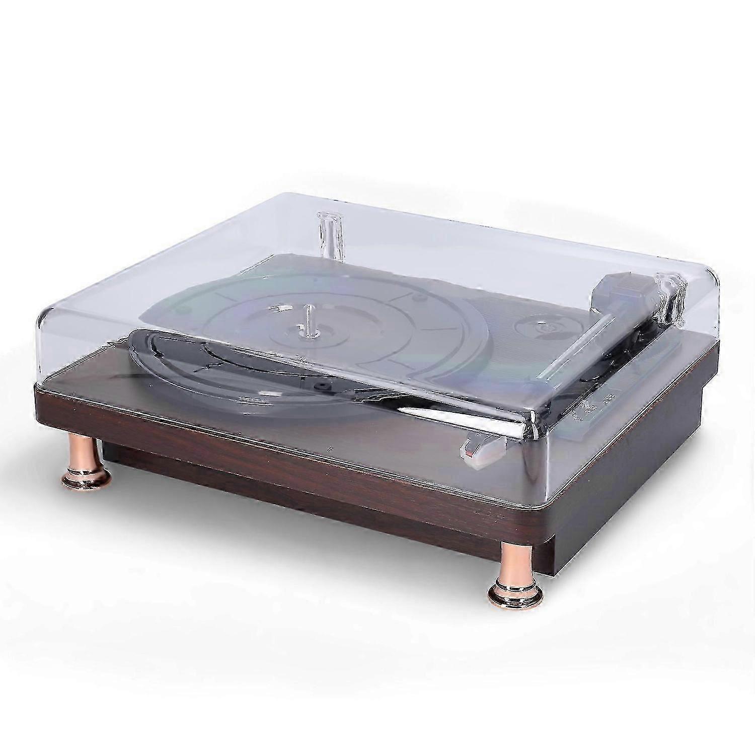 Retro Vinyl Record Player Record Player with Dustproof Cover Classic Nostalgic Style Record Player