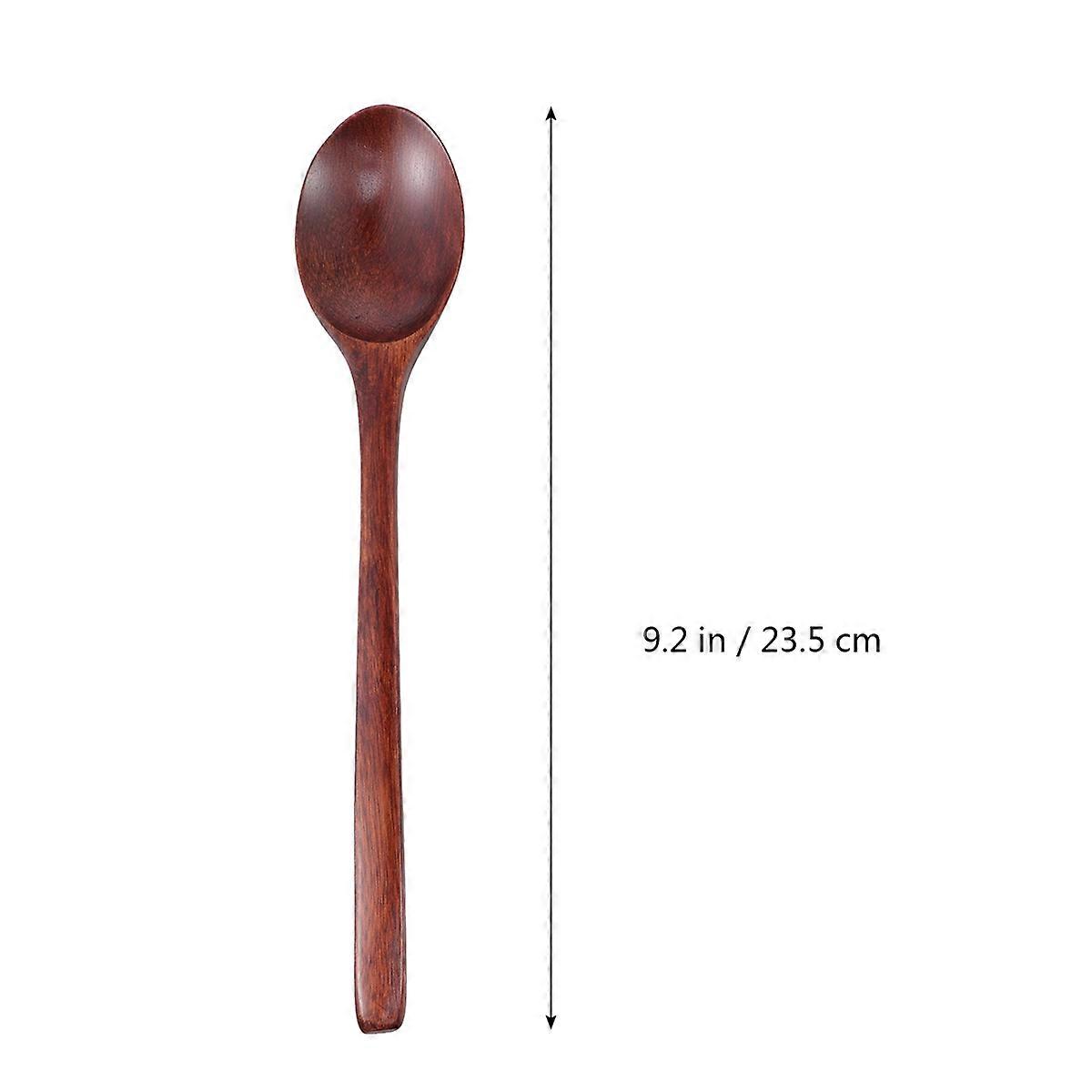 Wooden Chopsticks Spoon Set for Kitchen Use 1Set Coffee Color