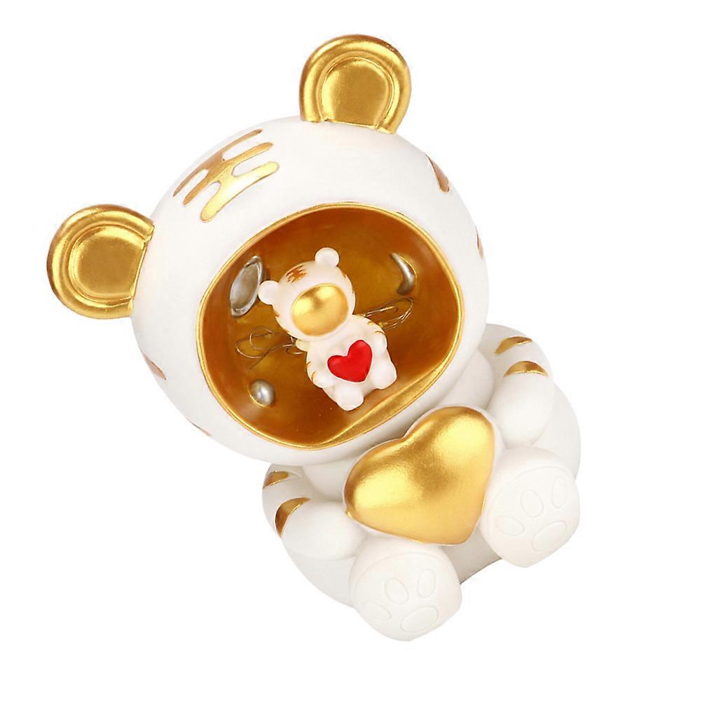 Astronaut Bear Piggy Bank for Storage Cartoon Bear Shape Piggy Bank