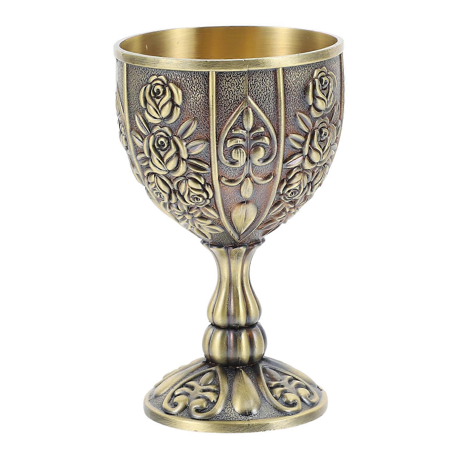 Retro Wine Cup Metal Liquor Cup for Home Use with Zinc Alloy Material