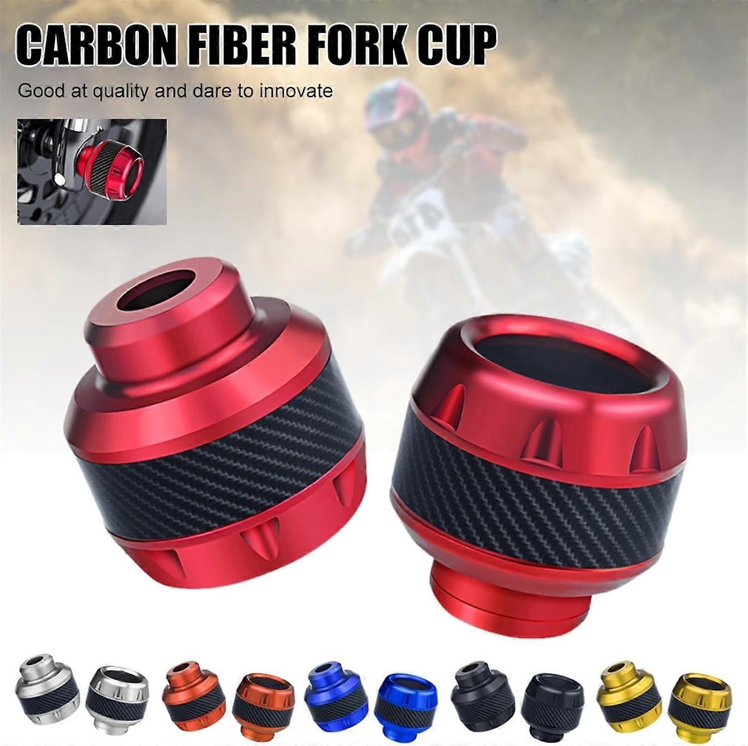 2Pcs Universal Aluminum Alloy Motorcycles Falling Protector Front Fork Cups Sliders Crash Blue Size A Universal Fit