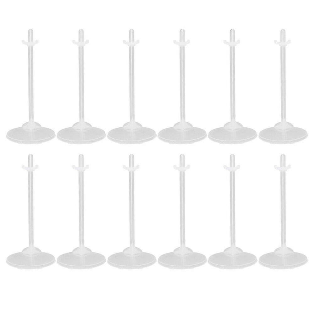 36pcs Practical Doll Stand Transparent Display Rack Plastic Storage Bracket