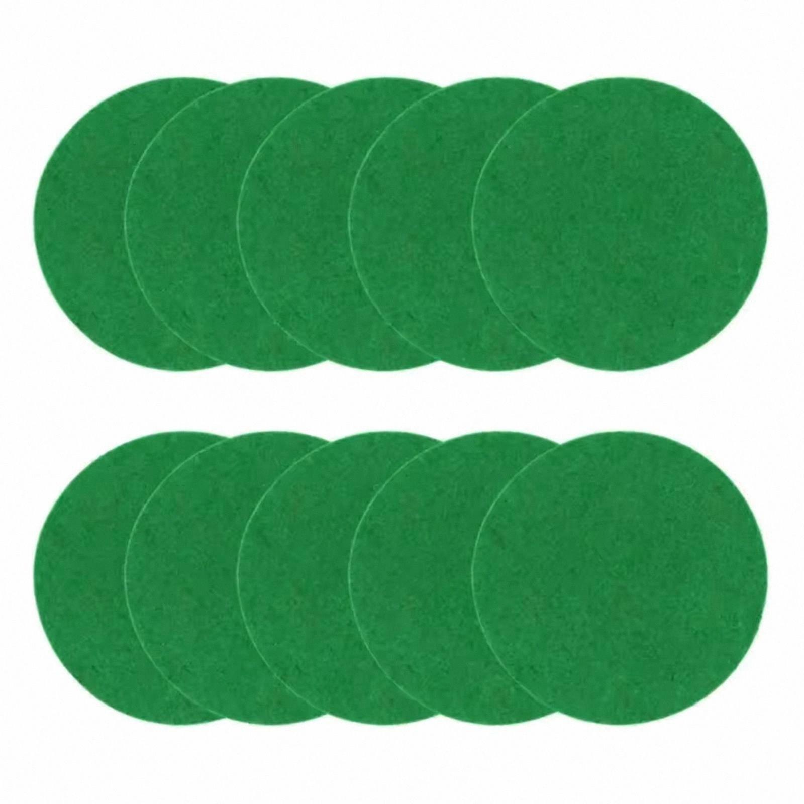 10 Pieces of Replacement Felt Pads for Air Hockey Mallets, Pushers for Game Tables