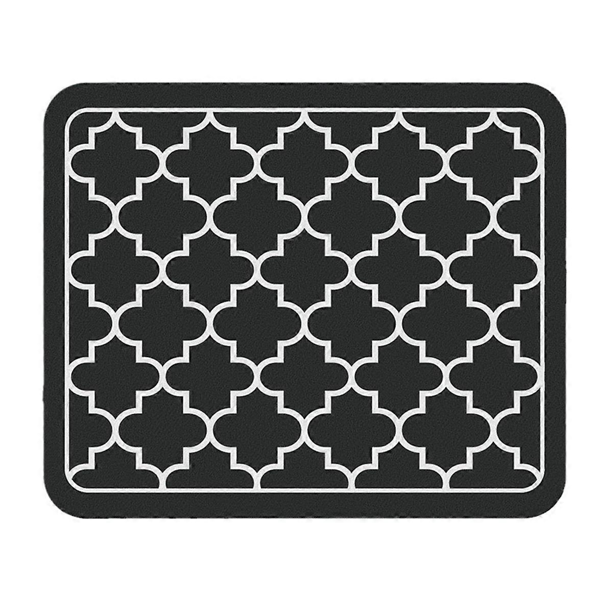 Coffee Mat Absorbent Dish Drying Mat Black 40X30cm