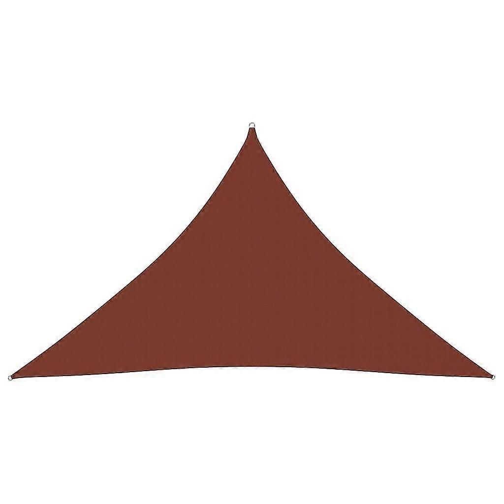 Sunshade Sail Oxford Fabric Triangular 4x4x5.8 M Terracotta