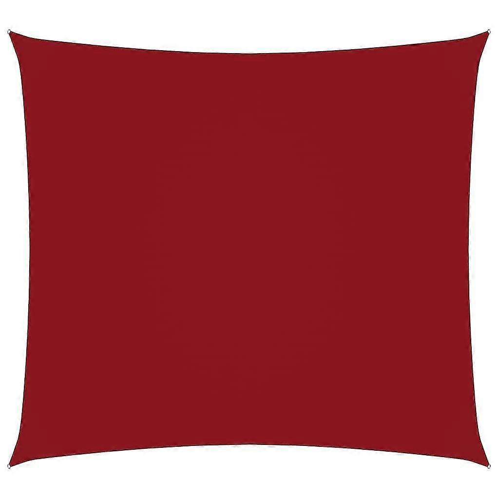 Sunshade Sail Oxford Fabric Square 3.6x3.6 M Red