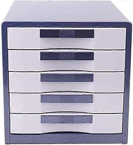 Large Blue Filing Cabinet MultiStacking Office Storage Drawer Box for Organizing Files and Supplies Home Office Use
