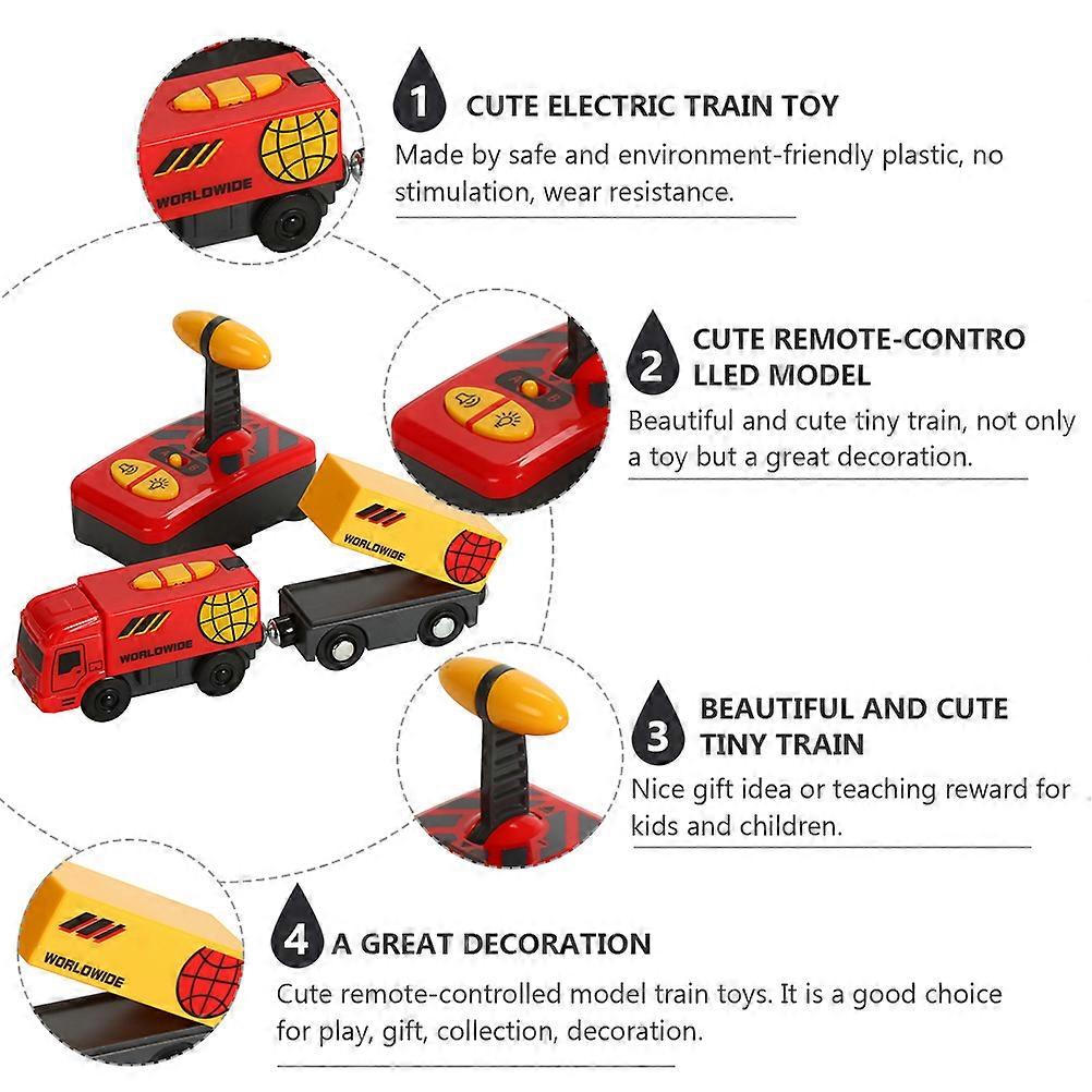 Kids Electric Train Remote Control Plastic Train Plaything Without Battery